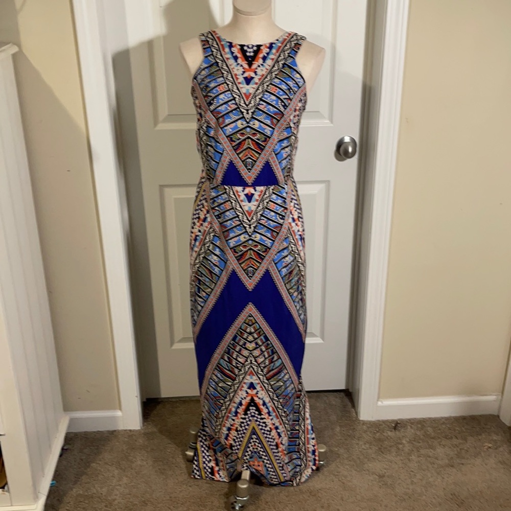 Catos Plus Size Aztec Maxi Dress